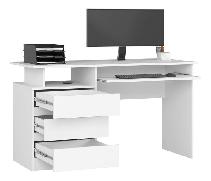 Masă PC Bronte (Alb)