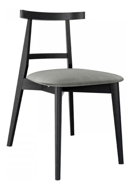 Jedálenská stolička KD 71 (čierna + tmavosivá) 