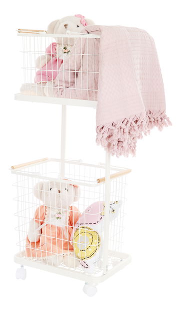 Raft cu coșuri Dagmar (alb)