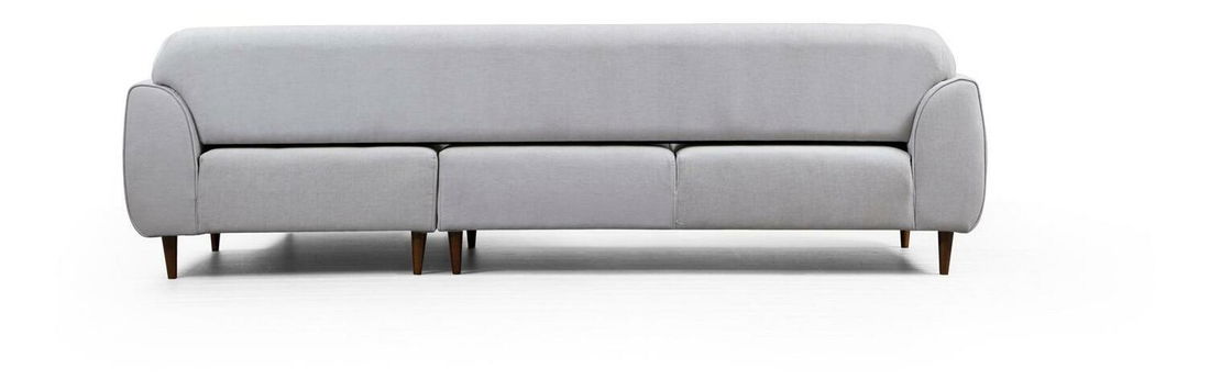 Rohová sedačka Imagetta (P) (béžová + orech)