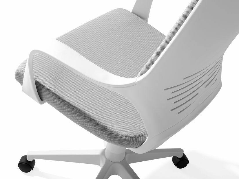 Kancelárska stolička Delhi (sivá + biela)