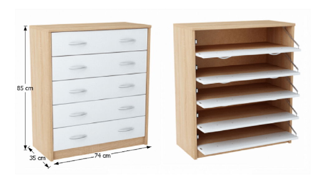 Botník (skrinka na topánky) Kerjat Typ 4