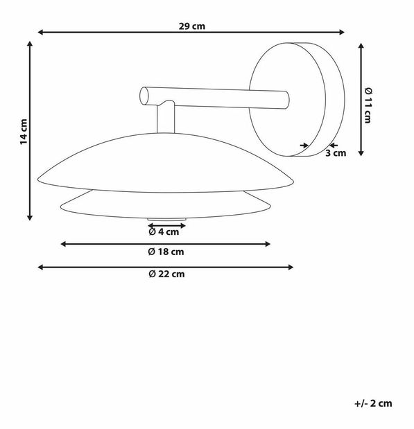 Nástenné osvetlenie Lasza (biela)