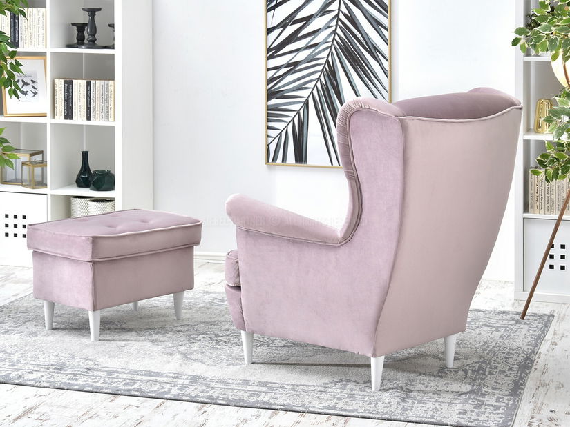 Kreslo ušiak Margis (čierna)