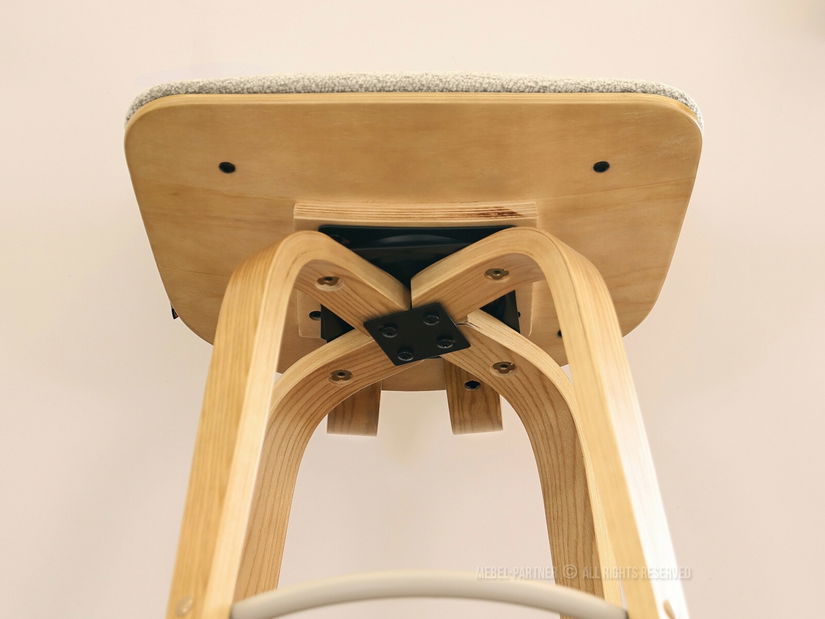 Scaun bar CH64 (bej + stejar)