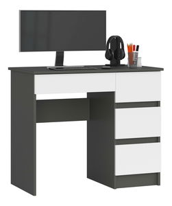 PC stolić Benicio II (siva + bijela) (D)