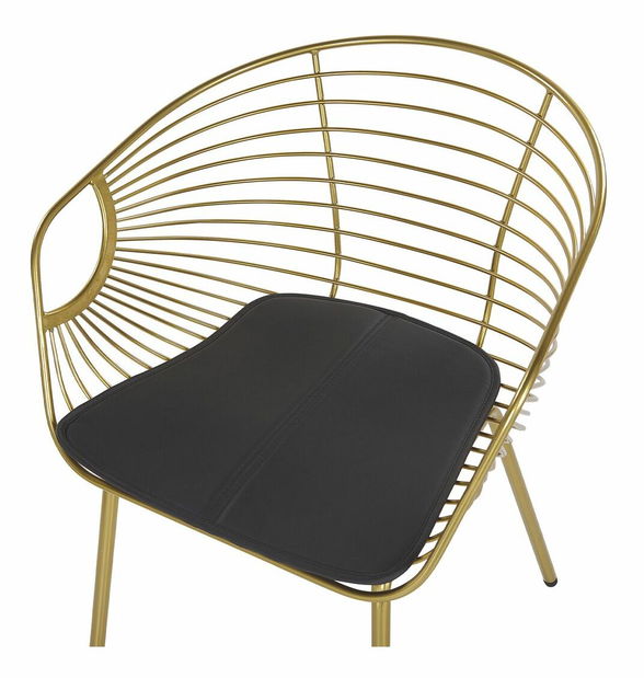 Set 2 buc. scaune de sufragerie HABIR (auriu)