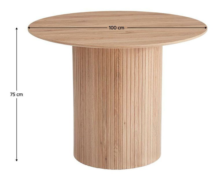 Jedálenský stôl Paulitto (dub) (pre 4 osoby)