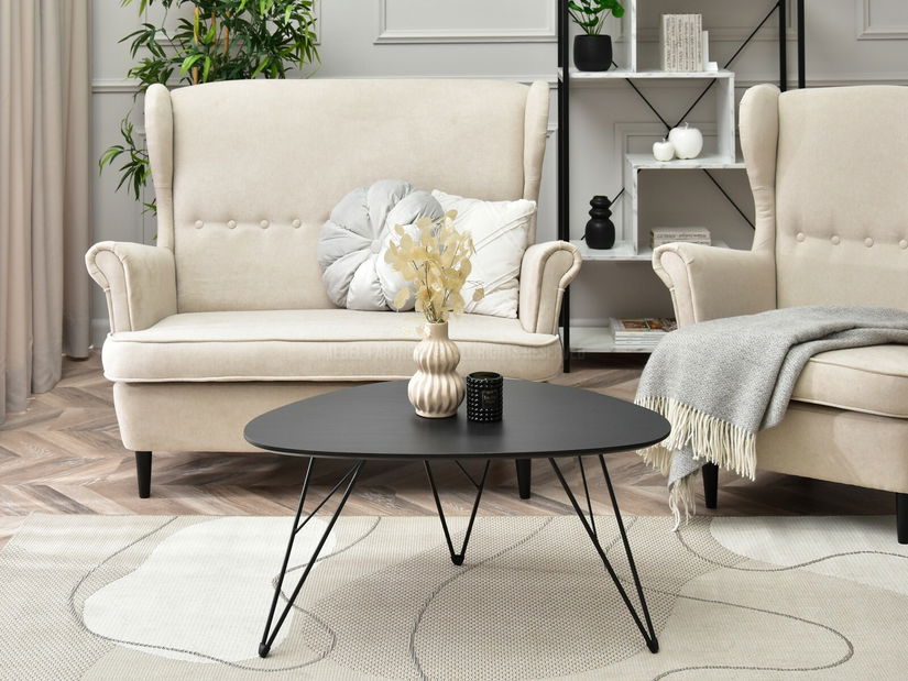 Măsuță de cafea Rave Xl (negru)