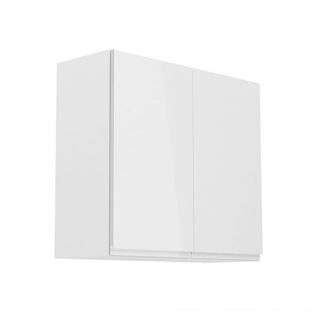 Dulap superior de bucătărie G80 Aurellia (alb + alb lucios)