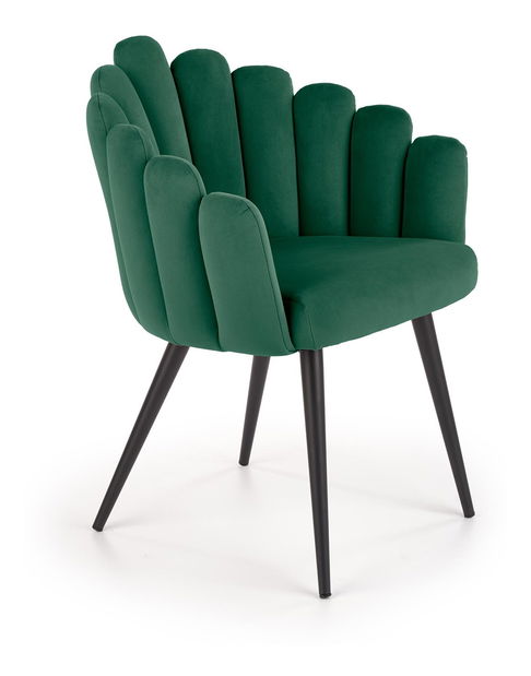 Jedálenska stolička Kiana (tmavozelená)