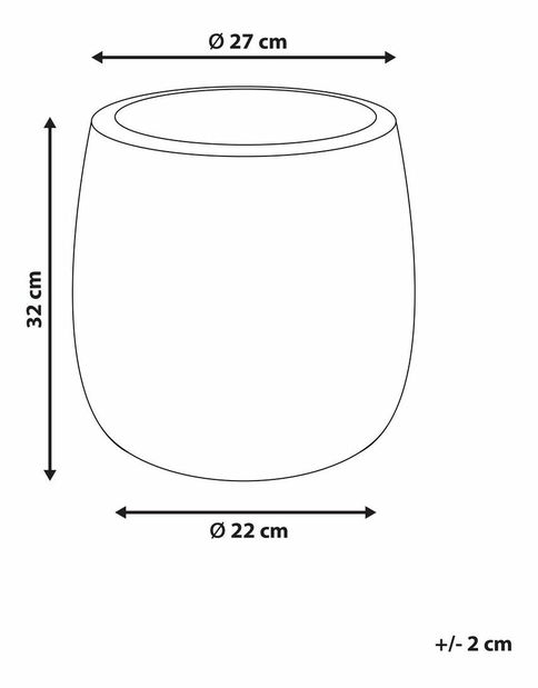 Saksija za cvijeće Livid 1 (bijela)