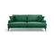 Háromszemélyes kanapé Papirolla (zöld + fekete)