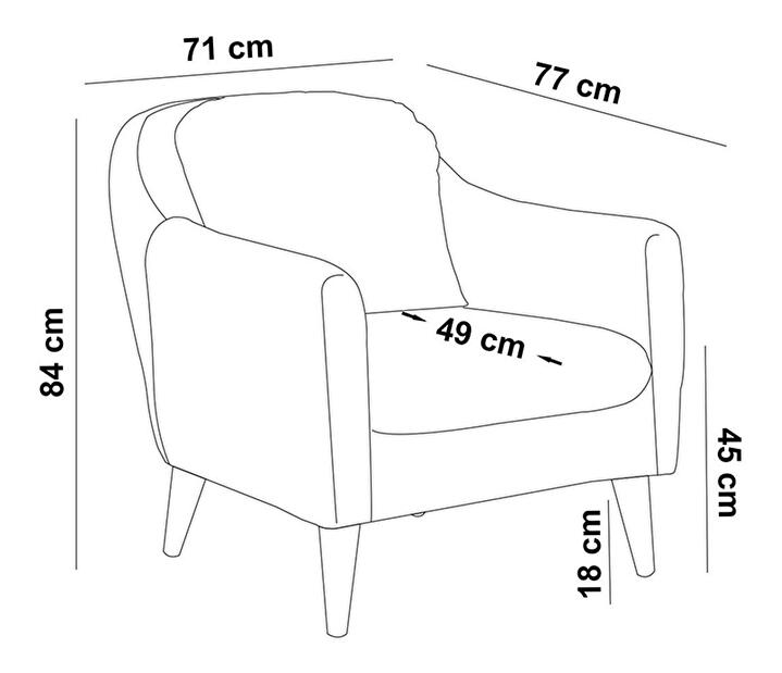 Fotel Soleil K (antracit)