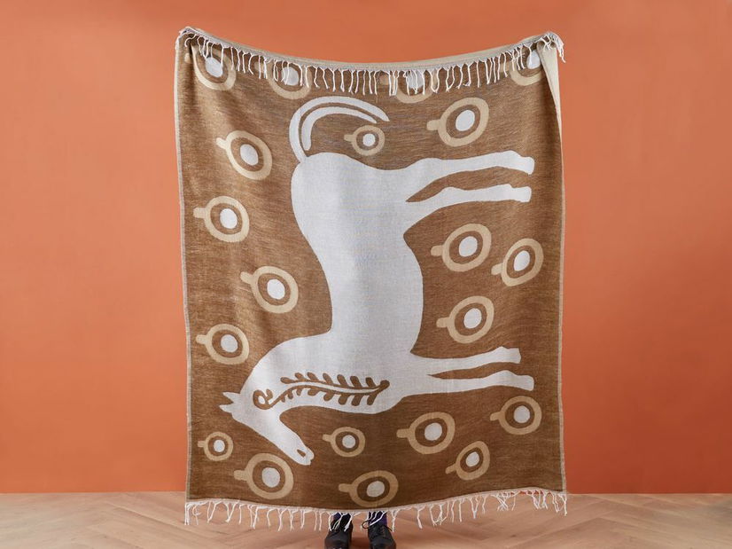 Deka 130 x 170 cm Steph (hnedá) 