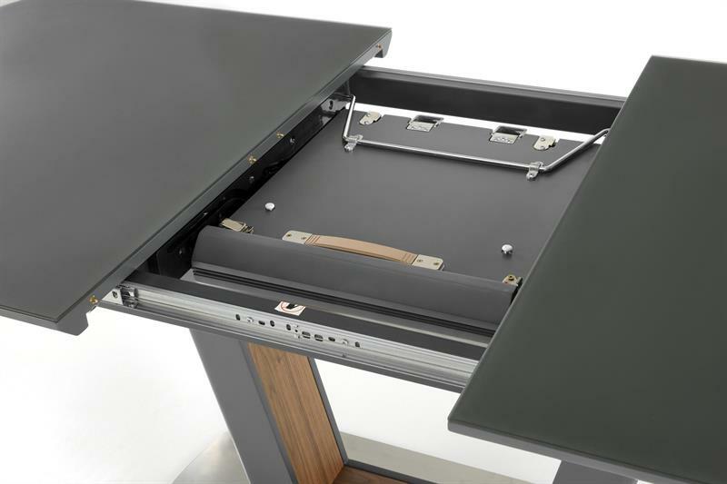 Széthúzható étkezőasztal 160-240 cm Billie (antracit) (6 8 fő részére)