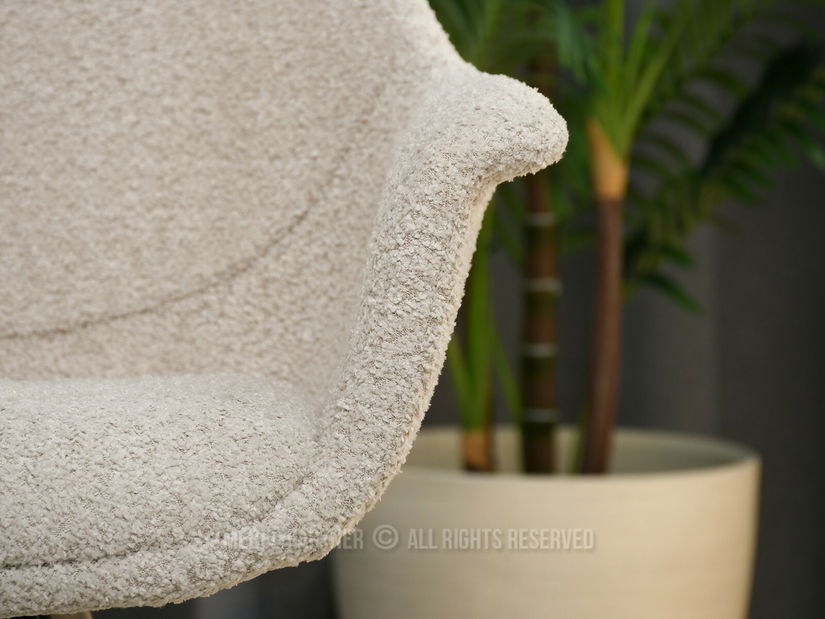 Scaun Mirabell (bej deschis + negru)