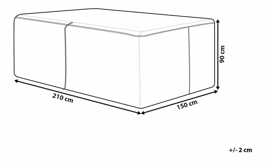 Husă mobilier de grădină HALDI (210 cm) (nilon) (gri)