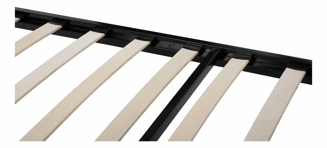 Bračni krevet 160 cm CONNET (s podnicom) (crna)