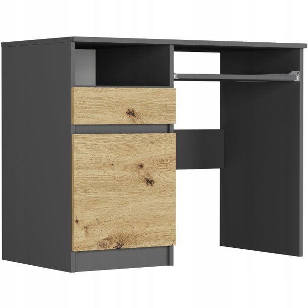 PC asztal Naldar (antracit + artisan) (B)