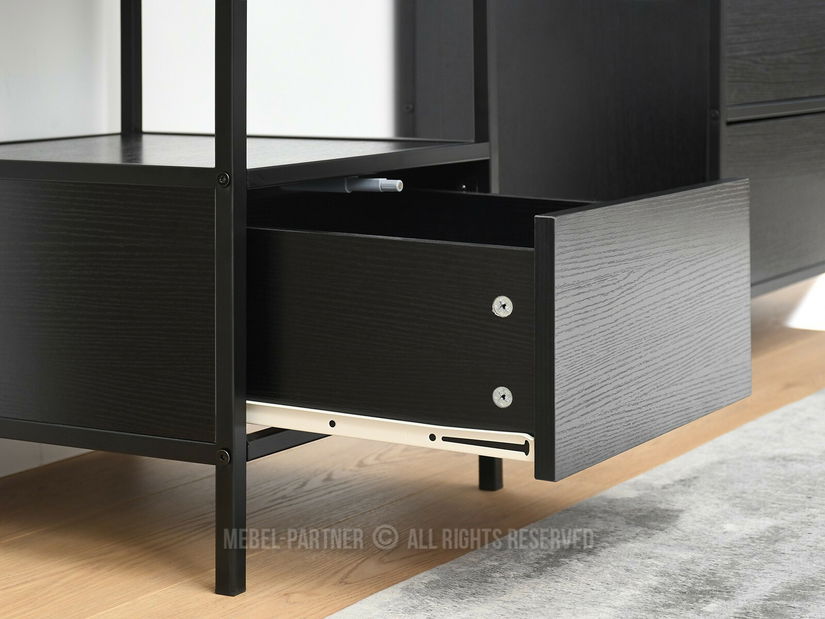 Éjjeliszekrény Subsidios (fekete)