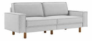 Pohovka trojsedačka Spary 3 (svetlosivá + orech)