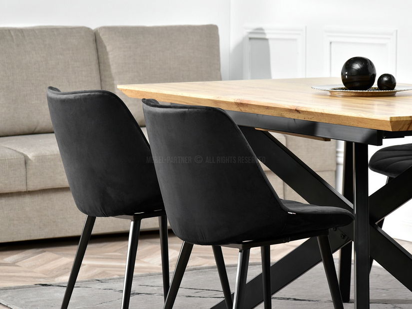 Stolička Evit (čierna)