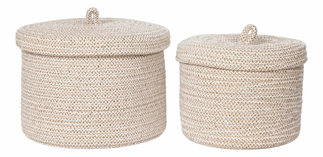 Set 2 ks košíkov Stadelia (béžová)