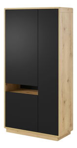 Ormar za garderobu Albert Tip 13 (hrast taurus + crna mat)