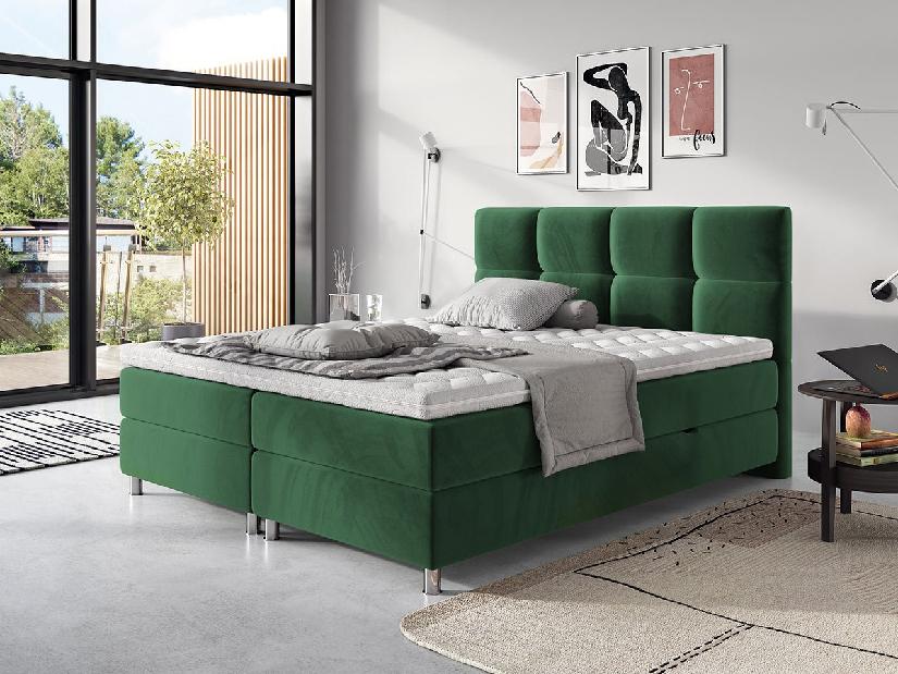 Manželská posteľ Boxspring 140 cm Amarydia (fresh 13)