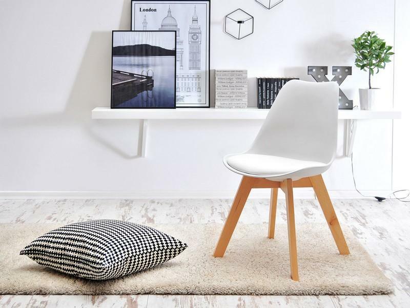 Szék Large Wood (fehér + bükk)