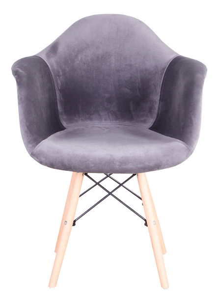 Moderné kreslo Dario (sivohnedá)