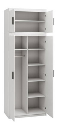 Dulap de haine cu suprastructură Malunas 2D (Stejar lefkas) 