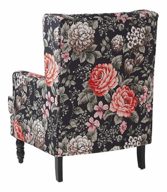 Fotelja SANES (cvjetni uzorak) (s tabureom)
