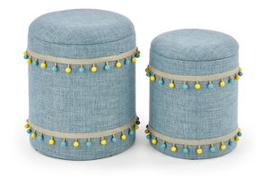 Zsámoly szett 2 db. Garanno (világoskék)