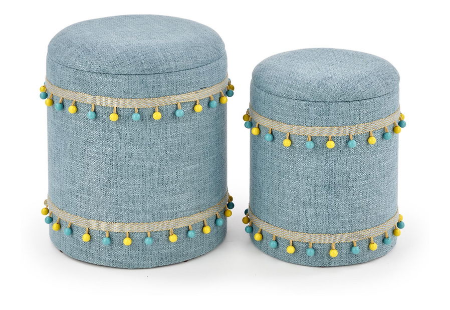 Zsámoly szett 2 db. Garanno (világoskék)