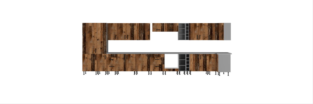 Horná kuchynská skrinka Oldie 30 G-72 1F (Antracit + Old style)