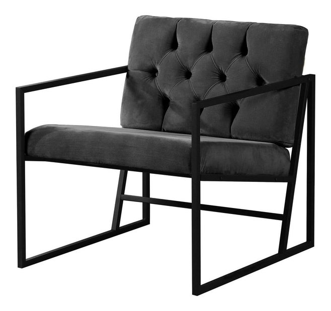 Fotel Oslanossi (füstös + fekete)