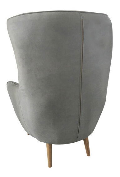 Kreslo Florence (s taburetkou) (svetlosivá) *bazár