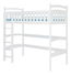 Pat etajat pentru copii 200x90 cm Milo (cu somieră) (Alb)