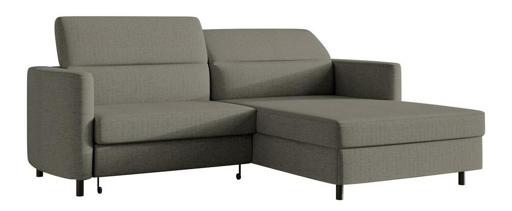 Sarokkanapé Buchu (J) (sötétszürke + fekete)