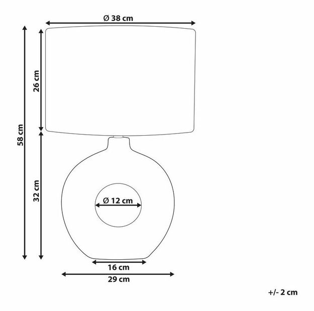 Lampă de masă Valetta (alb) 