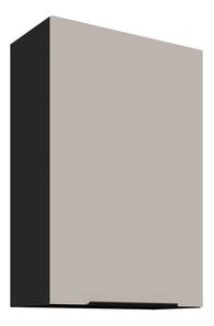 Felső konyhaszekrény Aaron 60 G-90 1F (matt fekete + kasmír)