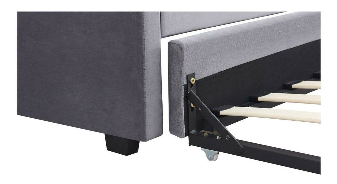 Széthúzható ágy 90 cm Asesorar (szürke) 