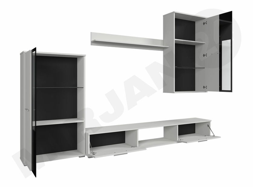 Mobilier living Fletcher (stejar Lefkas) (iluminat LED)