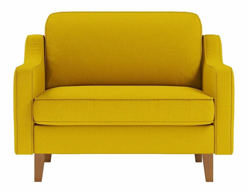 Kreslo Robia L (slnečnicová + orech)