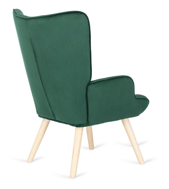 Fotel zsámollyal Lombardi (zöld) 