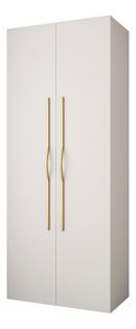Ormar za garderobu 100 cm Carmela 50-2 (bijela + zlatna)