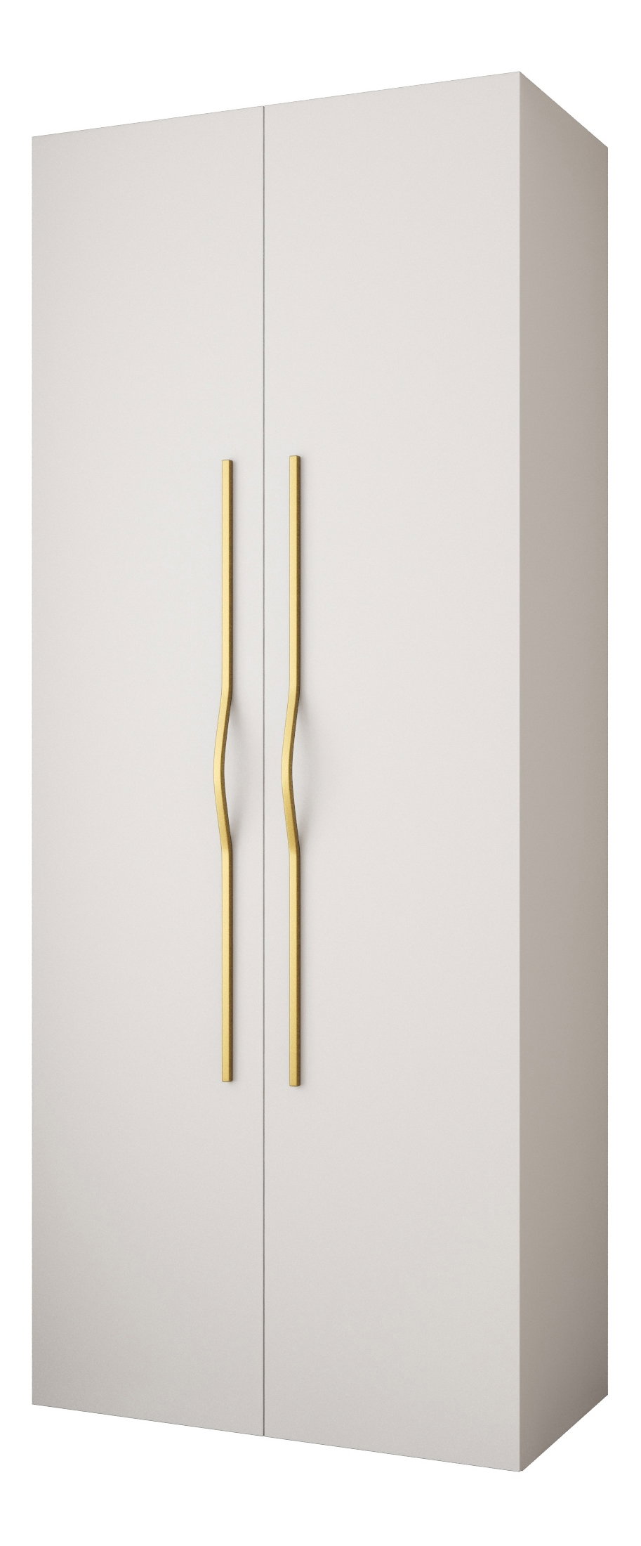 Ruhásszekrény 100 cm Carmela 50-2 (fehér + arany)