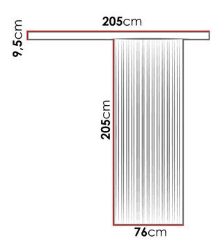 Posuvné dvere Baxdos 7 (dub craft zlatý + čierna)